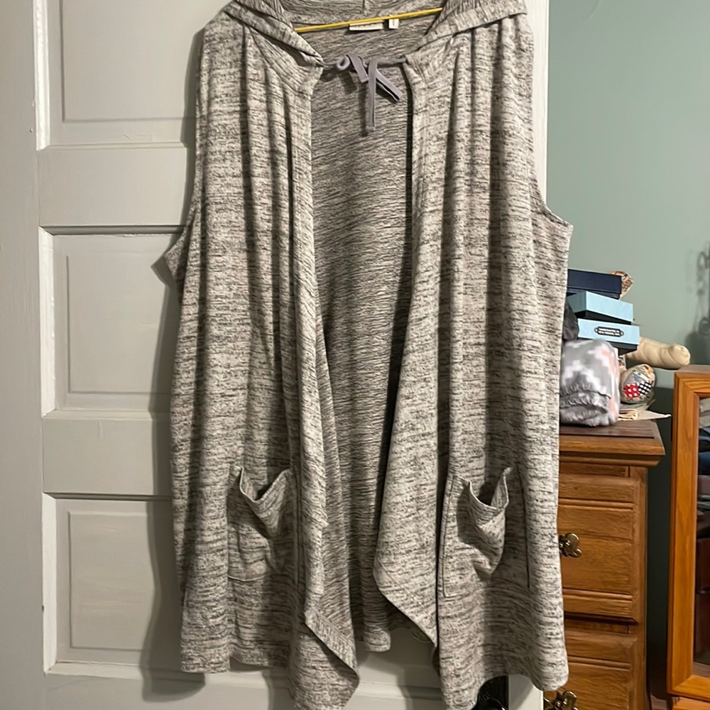 Logo hoody vest